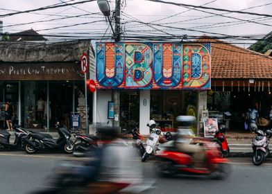 Scooters in Ubud Bali