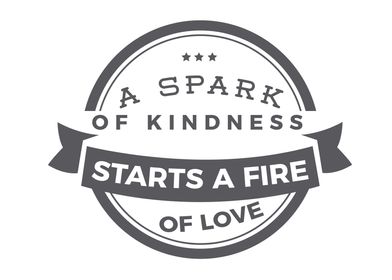 A spark of kindness starts