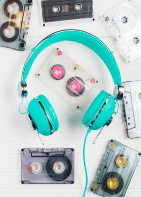Headphones and cassettes