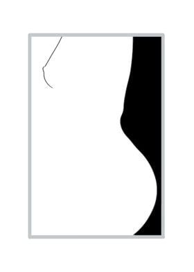 Minimal Nude Drawing Poster By Roberto Moro Displate