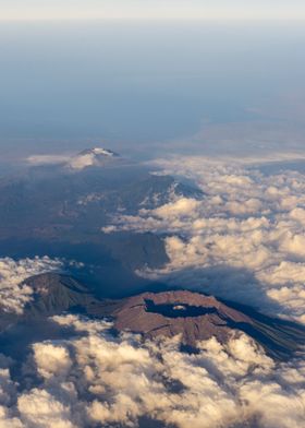 Volcano in Bali Indonesia