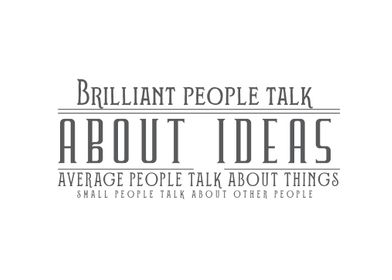 Brilliant people talk 