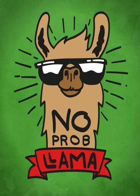 No Probllama  funny Llama