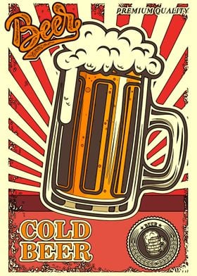 Vintage Beer Poster