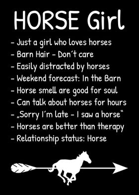 Funny Horse Girl Rules