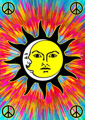 Psychedelic Sun And Moon