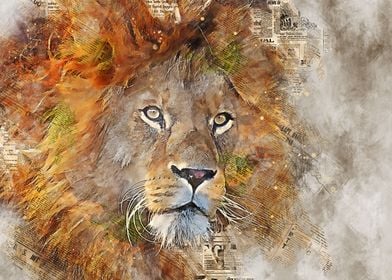 Lion Art 2 Vintage