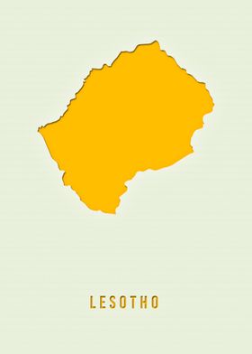 MAP OF LESOTHO