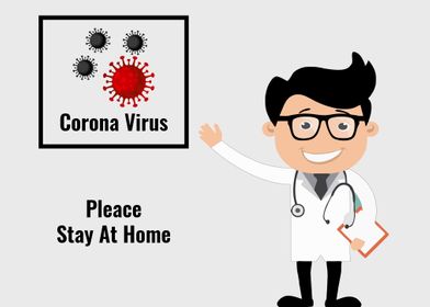 Virus Corona Stay At Home
