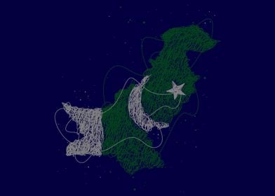 Pakistan Flag Cityscapes