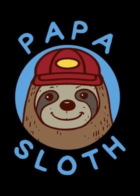 Papa Sloth Dad Gift