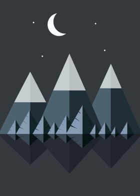 simple mountain design