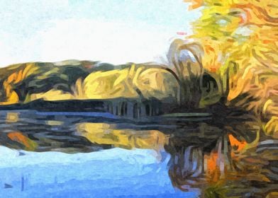 Autumn Lake Shoreline