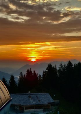 Sunrise in the Alps