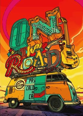Vintage Roadtrip Poster