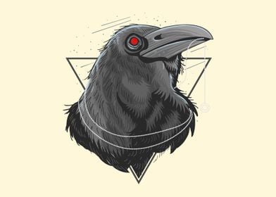 Crows bird detailed art