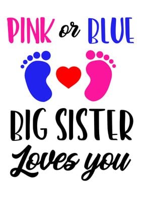 Pink or blue big sister 