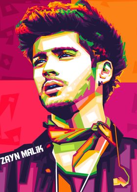 Zayn Malik Pop art