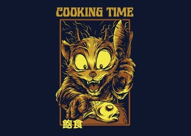 Cooking time cat