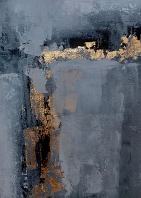 Gray gold abstract