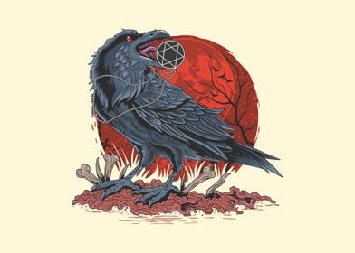Crows bird illustration