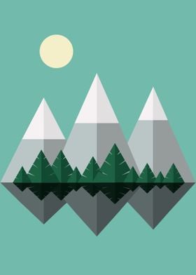 simple mountain design