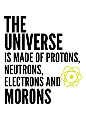 The universe consists of p