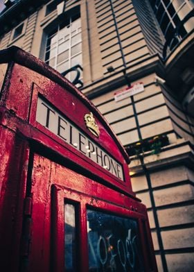 British Telephone box 