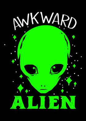 Awkward Alien Face' Poster by FunnyGifts | Displate