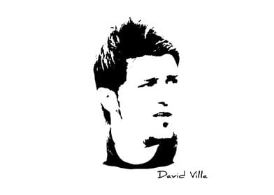 David Villa Sketsa