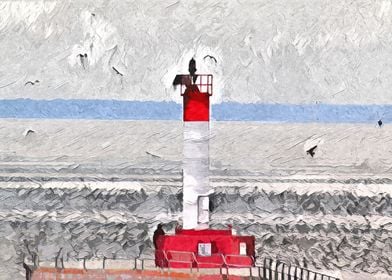 Lake Pier Light Beacon