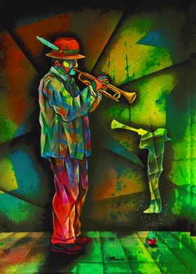 Street trumpet man 