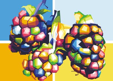 Design illustration grapes