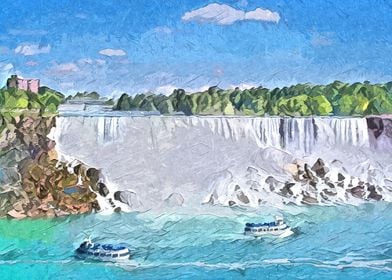 Niagara Falls 2 Blue Maids