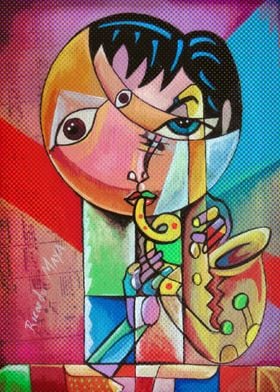 Saxophone musician 