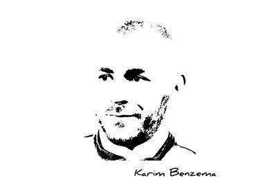 Karim Benzema Sketsa