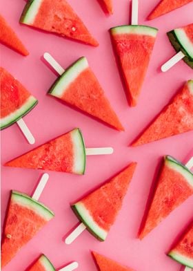 Pink watermelon background