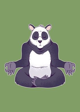 Panda Meditating