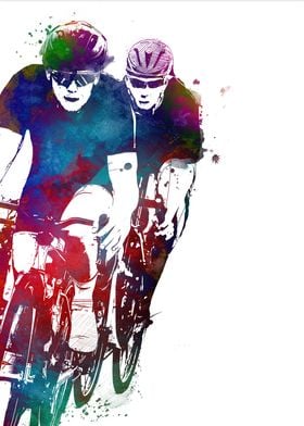 Cycling sport art