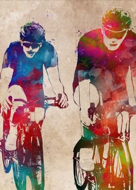 Cycling sport art