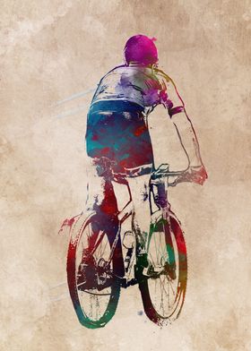 Cycling sport art