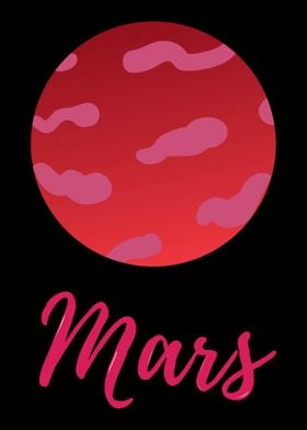 Mars Planet Lover Gift