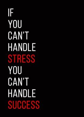 stress and success quotes