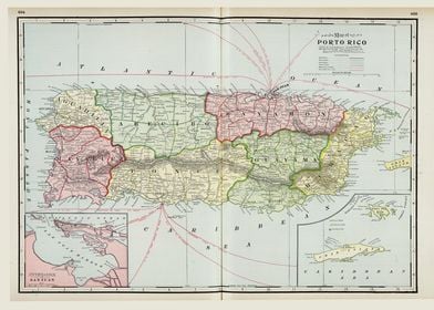 Map of Puerto Rico 1901