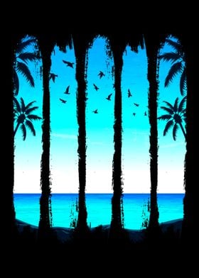 Cool  Funny Graphic Beach