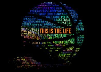 Basketball Text art