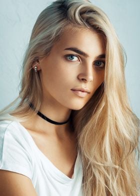 blonde girl portrait 