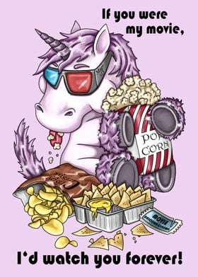 Unicorn Rosy at the cinema