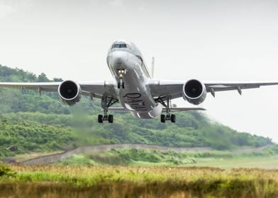 Qatar Airways A350 takeoff