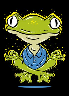 Frog In A Yoga Pose
